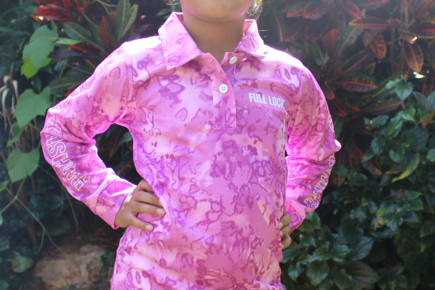 Full Lock Long Sleeve Kids Fishing Dress - Violet Vibe