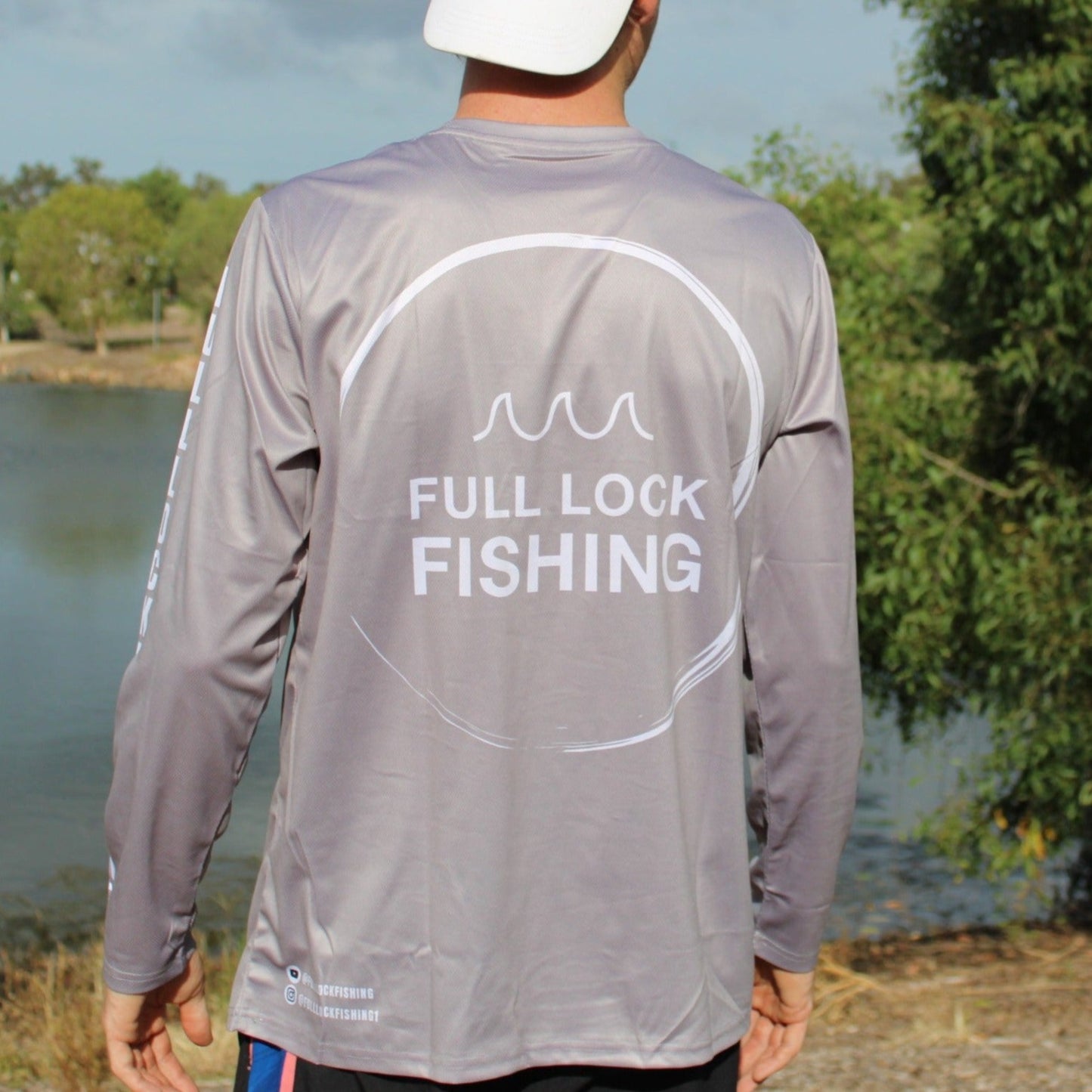 Original Full Lock Long Sleeve Fishing Shirt - Grey – Full Lock Fishing