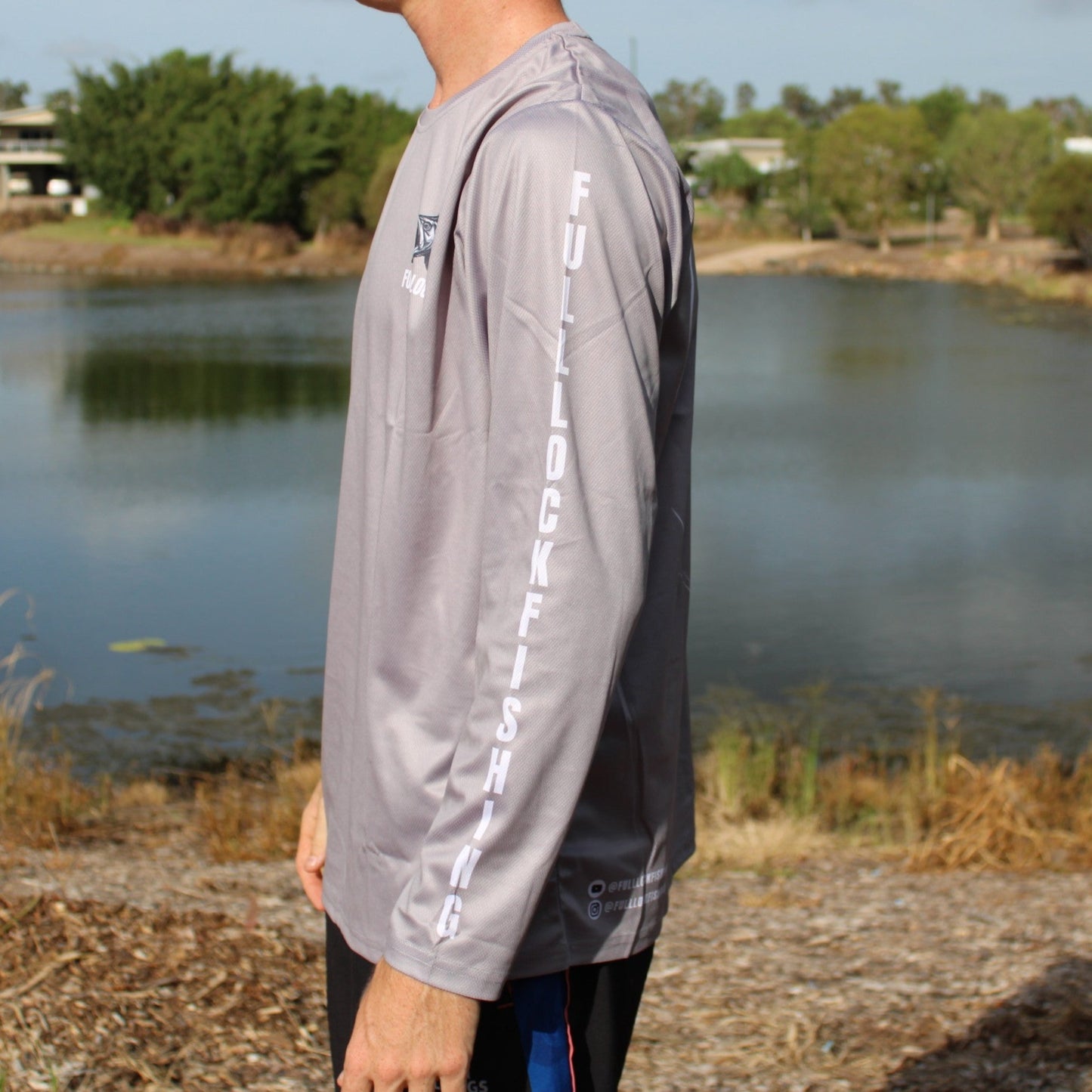 Original Full Lock Long Sleeve Fishing Shirt - Grey