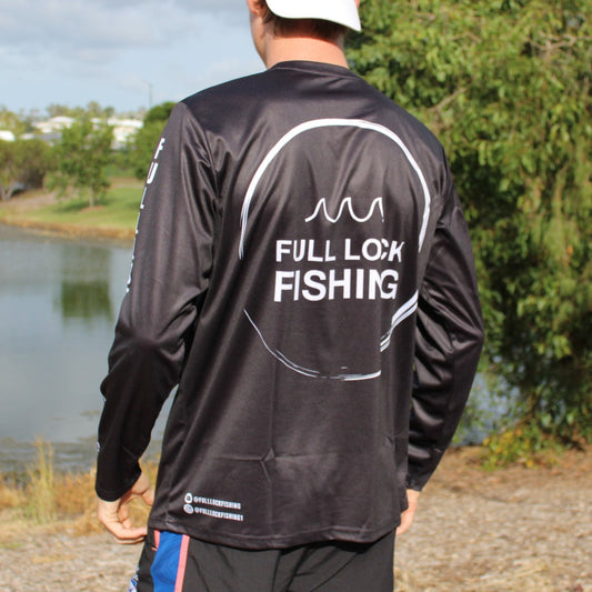 Original Full Lock Long Sleeve Fishing Shirt - Black