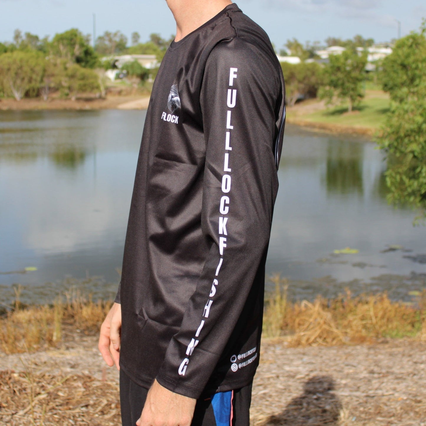 Original Full Lock Long Sleeve Fishing Shirt - Black