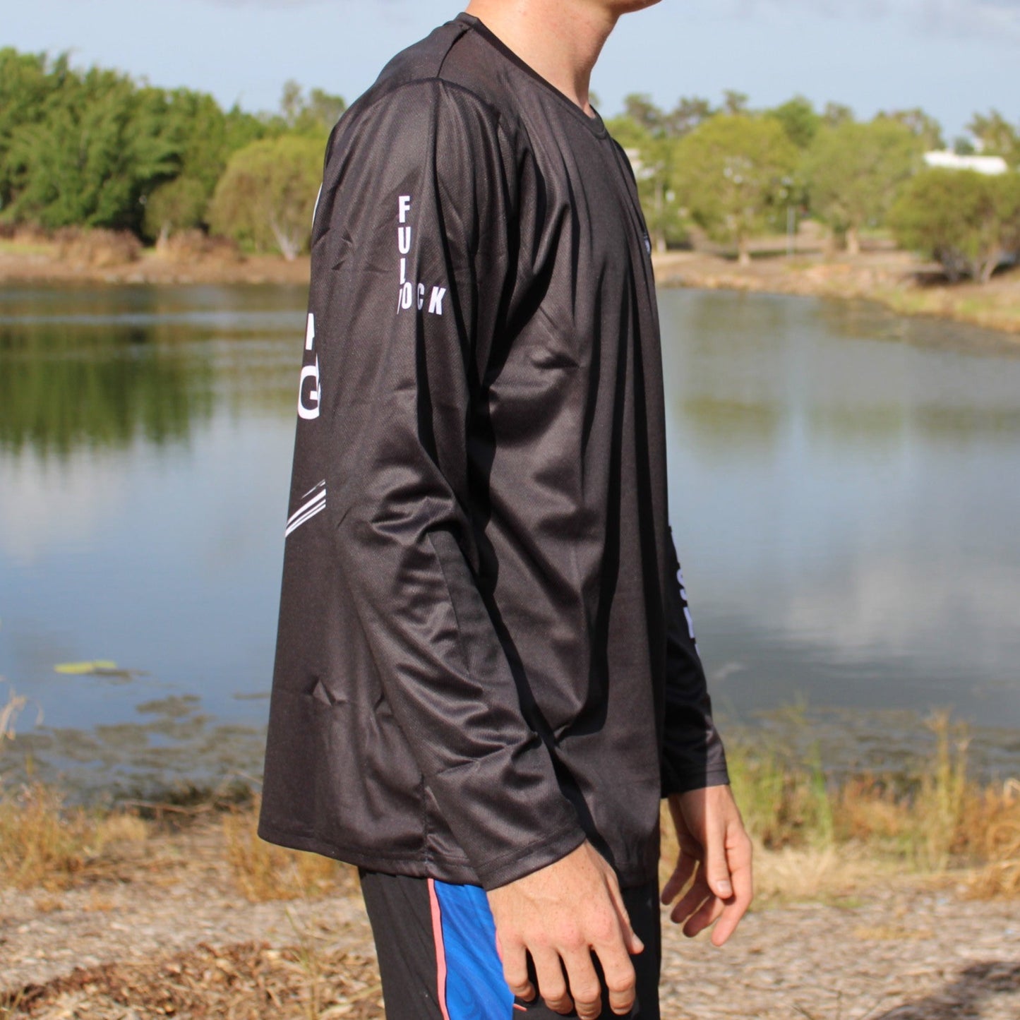 Original Full Lock Long Sleeve Fishing Shirt - Black