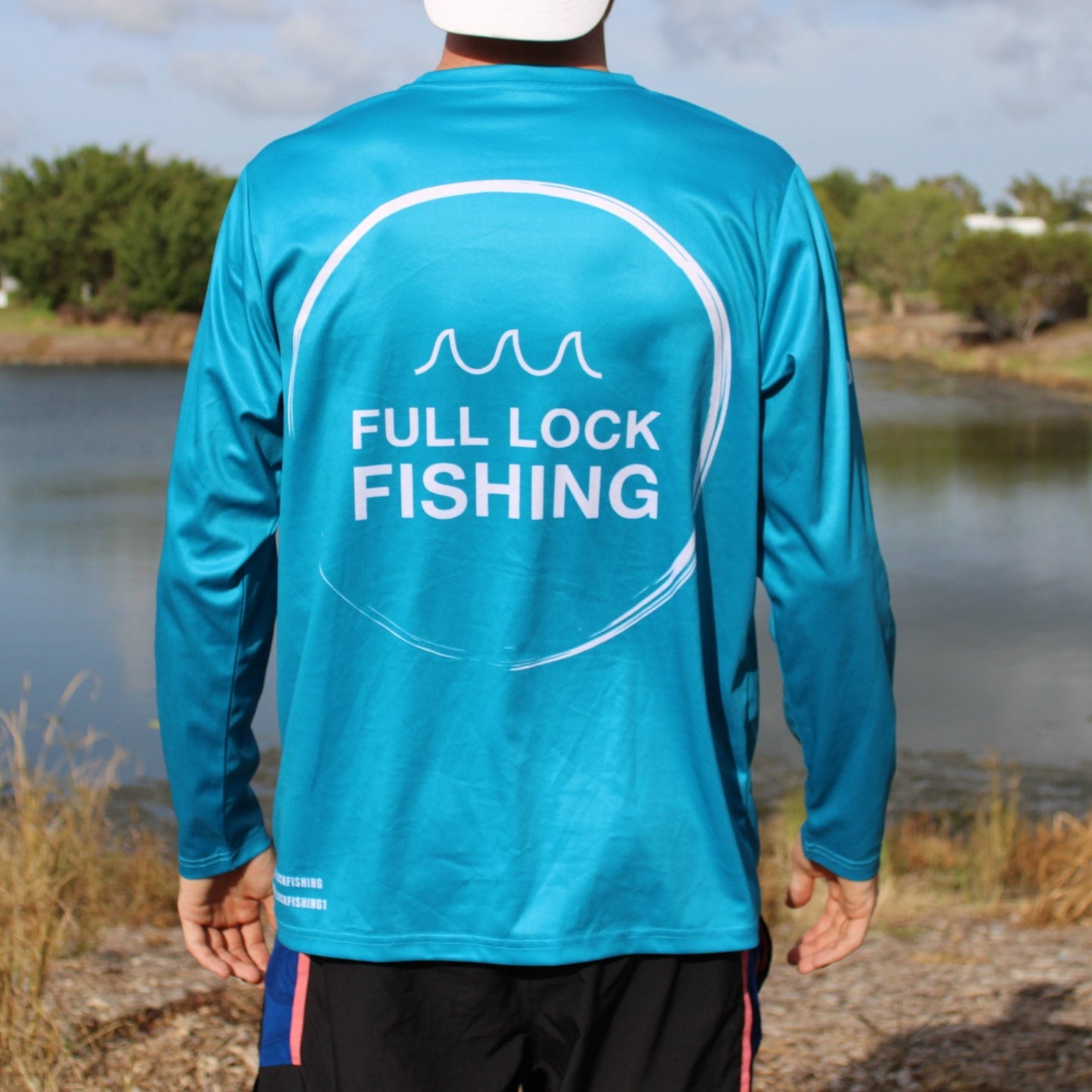 Original Full Lock Long Sleeve Fishing Shirt - Ocean Blue