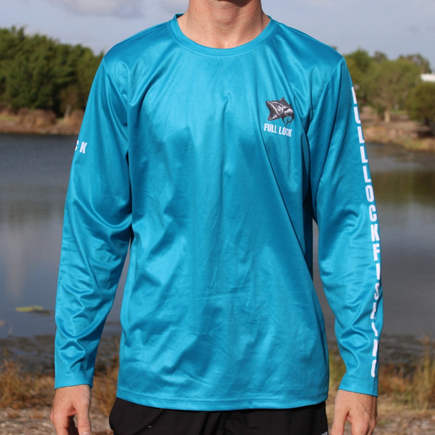 Original Full Lock Long Sleeve Fishing Shirt - Ocean Blue