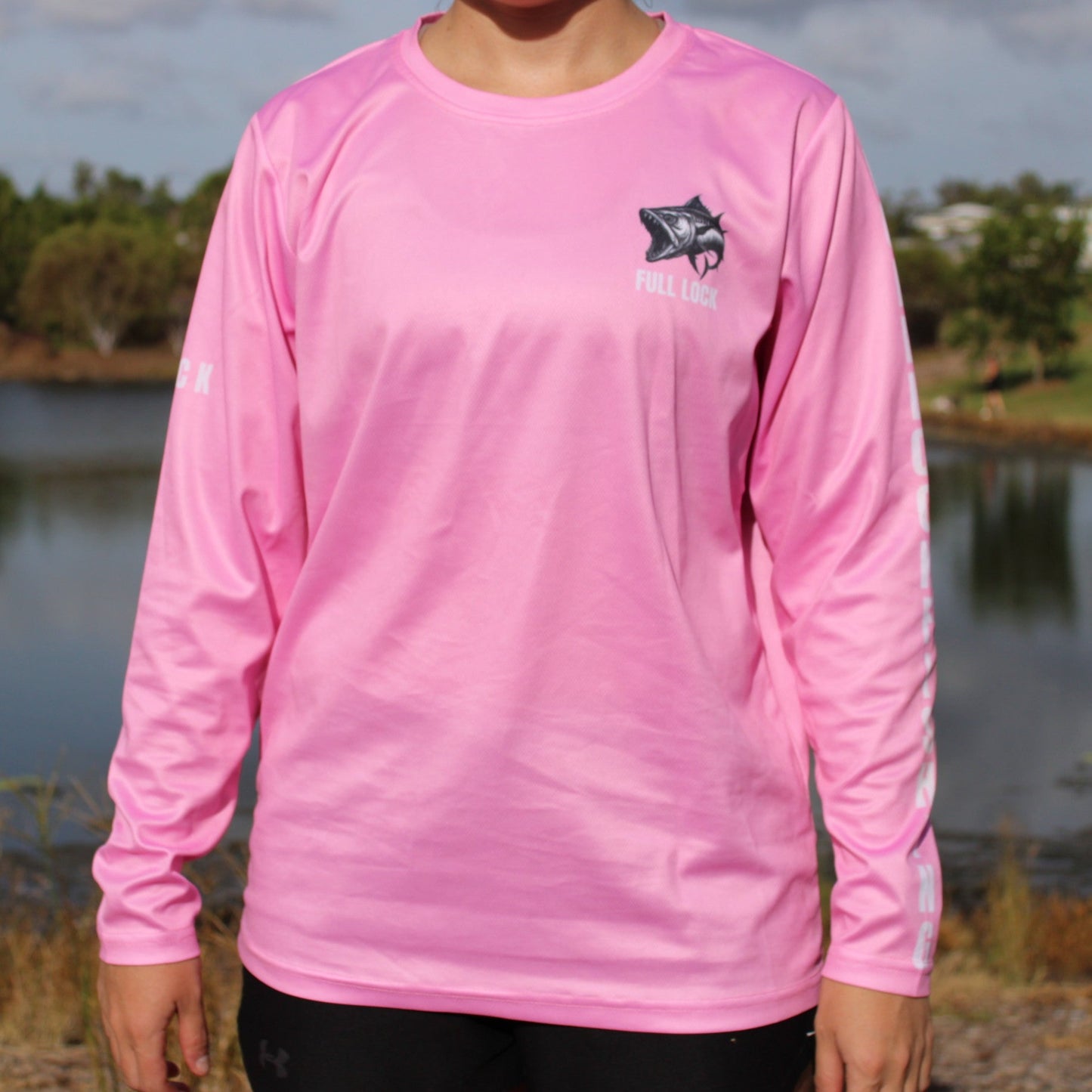 Original Full Lock Long Sleeve Fishing Shirt - Pink