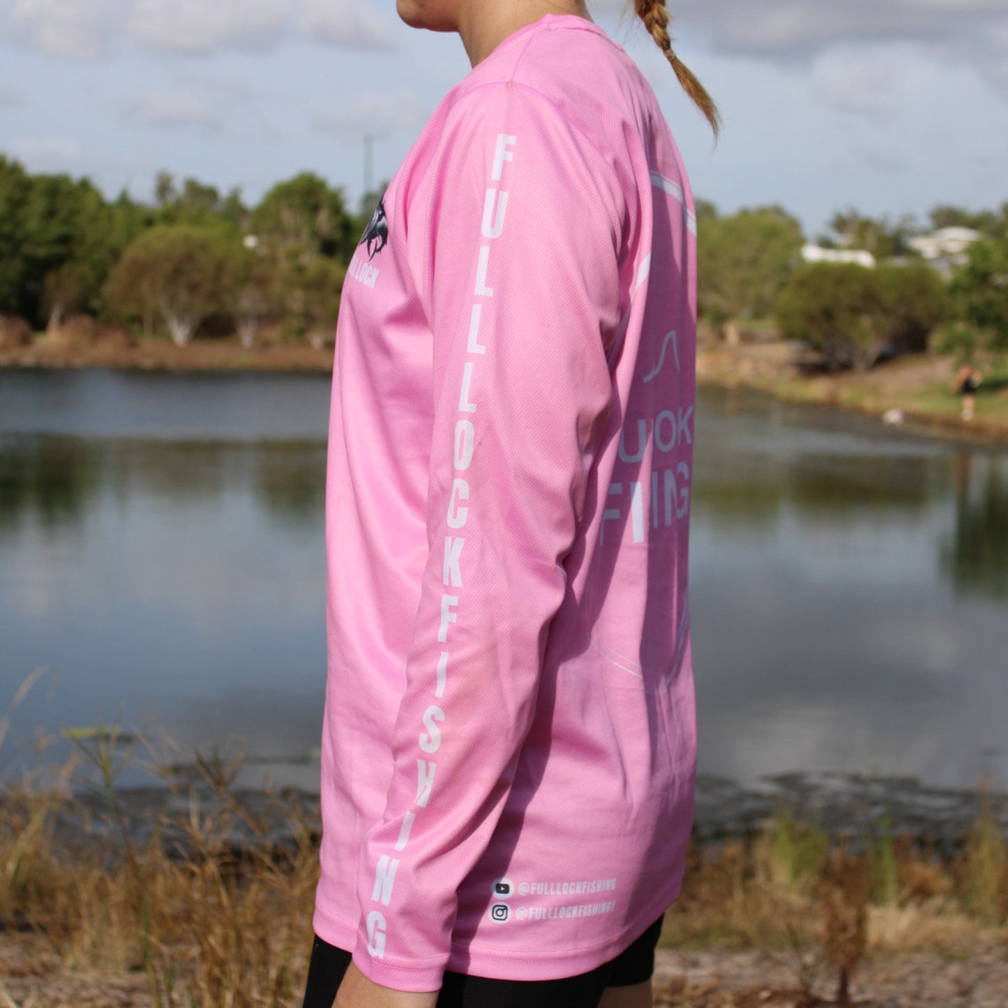 Original Full Lock Long Sleeve Fishing Shirt - Pink