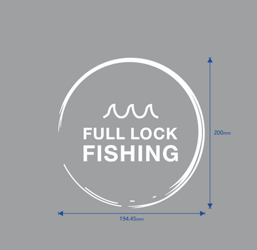 Full Lock Fishing Vinyl Sticker