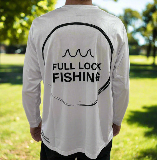 FLF Long Sleeve Fishing Shirt - White